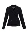 Alaïa Double-breasted Suit Jacket In Black