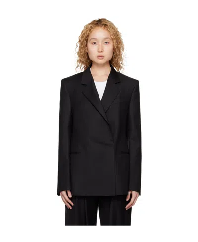 Alaïa Double-breasted Suit Jacket In Black