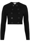 ALAÏA ALAÏA DOUBLE-BREASTED WOOL-BLEND CARDIGAN