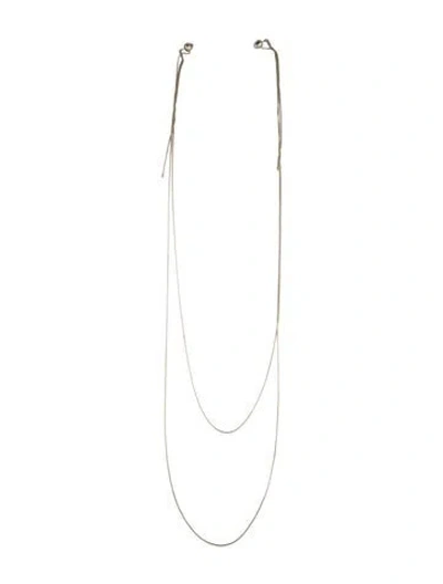 Pre-owned Alaïa Double Chain Earrings In Multicolor
