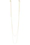 ALAÏA DOUBLE CHAIN EARRINGS