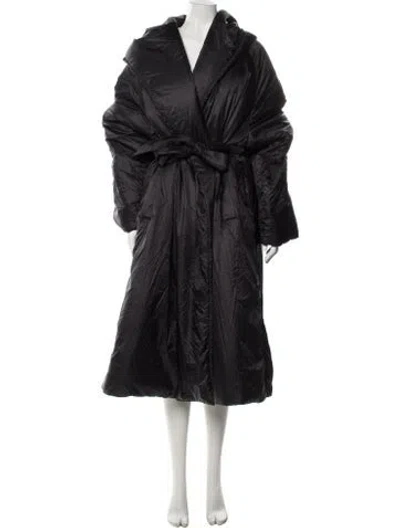 Pre-owned Alaïa Down Coat W/ Tags In Black