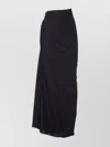 Alaïa Womens Alaia Ruched High-waist Stretch-woven Maxi Skirt In Black