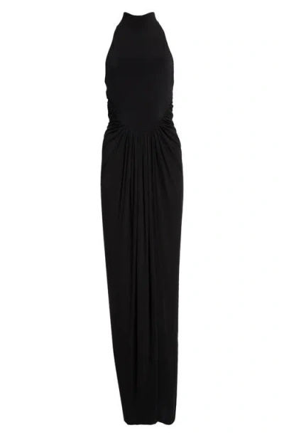 ALAÏA ALAÏA DRAPED JERSEY DRESS