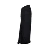 Alaïa Womens Alaia Ruched High-waist Stretch-woven Maxi Skirt