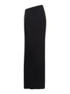 Alaïa Alaia Women Long Draped Jersey Dress In Black