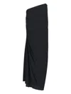 Alaïa Draped Maxi Viscose Skirt