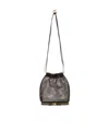 Alaïa Drawstring Shoulder Bag In Purple