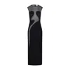 Alaïa Alaia Women Knit Molded Midi Dress In Black