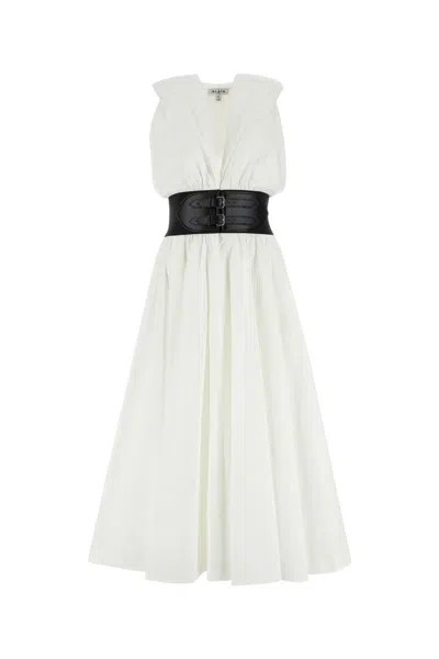 Alaïa Alaia Dress In Blanc