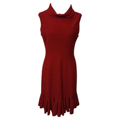 Pre-owned Alaïa Alaia Dress Size 42 In Red
