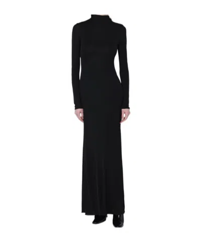 ALAÏA DRESS WITH BACK DRAPING