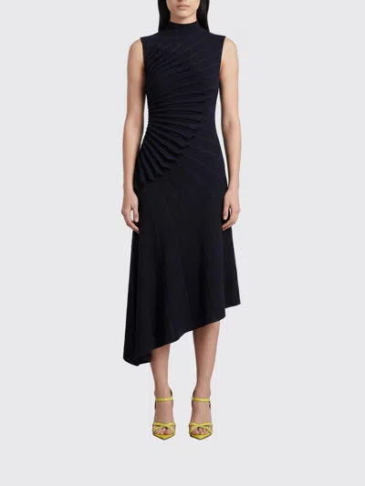 Alaïa Dress  Woman Color Blue In Black