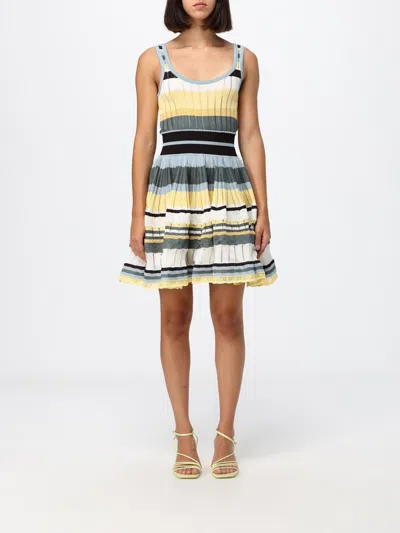 ALAÏA ALAÏA DRESS WOMAN COLOR MULTICOLOR,I80427005