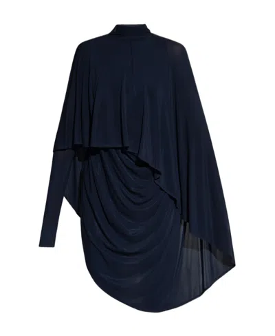 Alaïa Dressed Dress In Blue