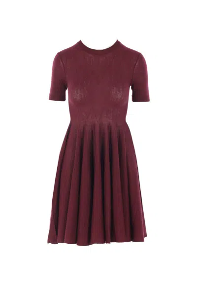 Alaïa Dresses In Burgundy
