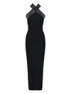 Alaïa Alaia Womens Noir Alaia Vienne Slim-fit Knitted Maxi Dress In Black