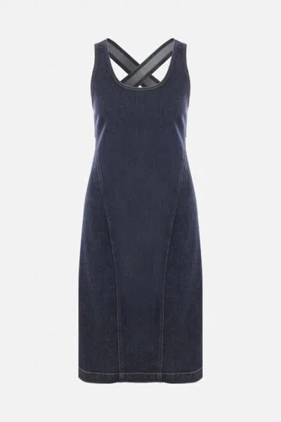Alaïa Alaia Dresses In Bleu Denim