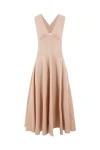 Alaïa Alaia Cotton Midi Dress Women In Pink