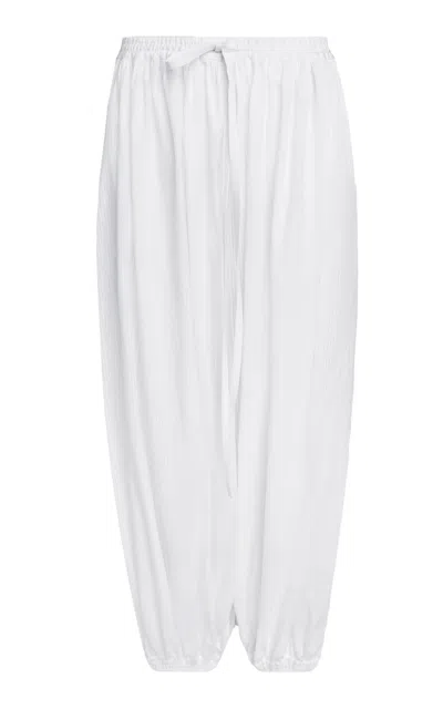 Alaïa Balloon Trousers In White