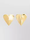 Alaïa Earrings Heart Model Polished Finish In Yellow