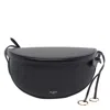 Alaïa Hip East West Grained Leather Cross-body Bag In Black