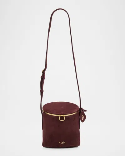 Alaïa East-west Curved Goatskin Leather Shoulder Bag