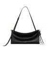 Alaïa Le Click Medium Shoulder Bag In Glossy Leather In Black