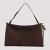 Alaïa Le Click East West Large Bag In Nubuck In Brown