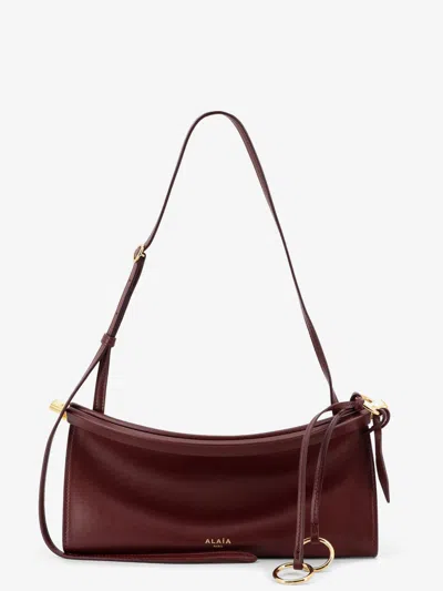 ALAÏA EAST WEST LEATHER SHOULDER BAG