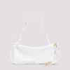 Alaïa East West S White Calf Leather Bag In Blanc Optique