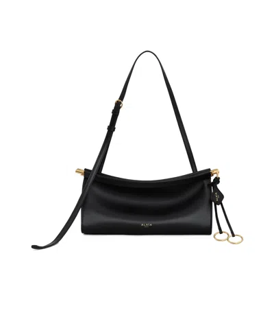 Alaïa Small East West Shoulder Bag In Black