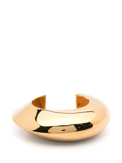 Alaïa Edge Medium Cuff Bracelet In Gold
