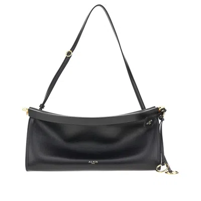 Alaïa Edium 'le Click East West' Leather Bag In Black