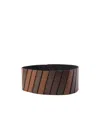 Alaïa Multicolor Leather Belt In Orange