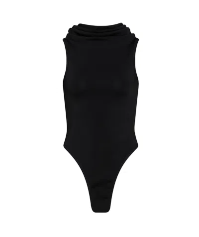 ALAÏA ELASTIC HOODED JUMPSUIT