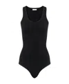 Alaïa Alaia Sleeveless Bodysuit In Ribbed Viscose In Black