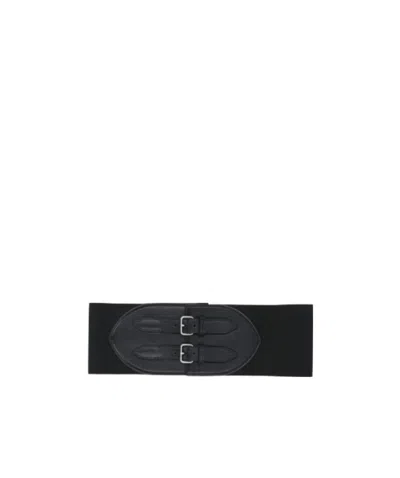 Alaïa Elastic Waist Belt In Black