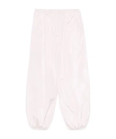 Alaïa Elastic Waist Casual Pants In Pink