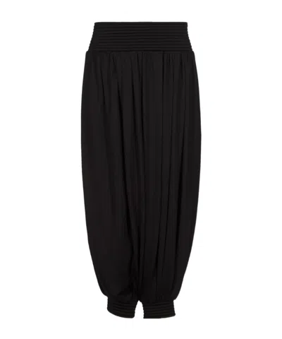 Alaïa Elastic Waist Casual Pants In Black