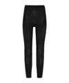 Alaïa Elastic Waist Leggings In Black
