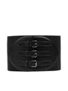 Alaïa Elasticized Corset Belt In Black