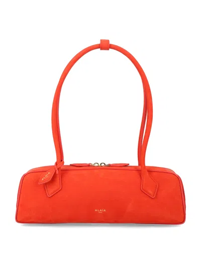 Alaïa Alaia Elegant Medium Shoulder Handbag In Orange