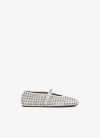 Alaïa Crystal-embellished Ballet Flats In 865 Gres