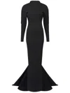 Alaïa Embellished Cut-out Detailed Maxi Dress In Black