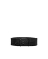 Alaïa Embossed Leather Belt In Black