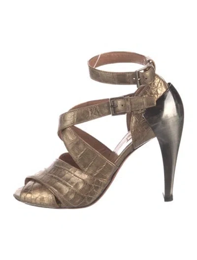 Pre-owned Alaïa Embossed Leather Pumps