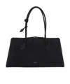 Alaïa Le Teckel Suede Tote Bag In Black