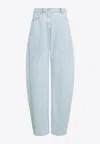 Alaïa Alaia Rounded Jeans In Ice Denim Women