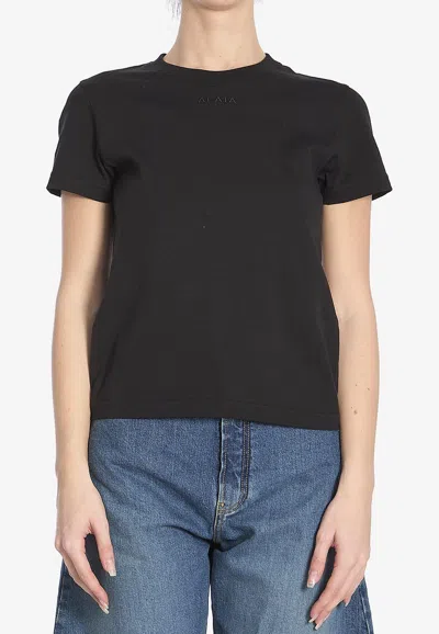Alaïa Essential Logo T-shirt In Black
